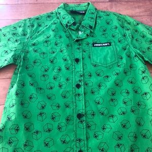 mindcraft kids collar shirt